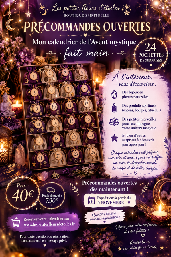 Calendrier de l'avent 24 pochettes