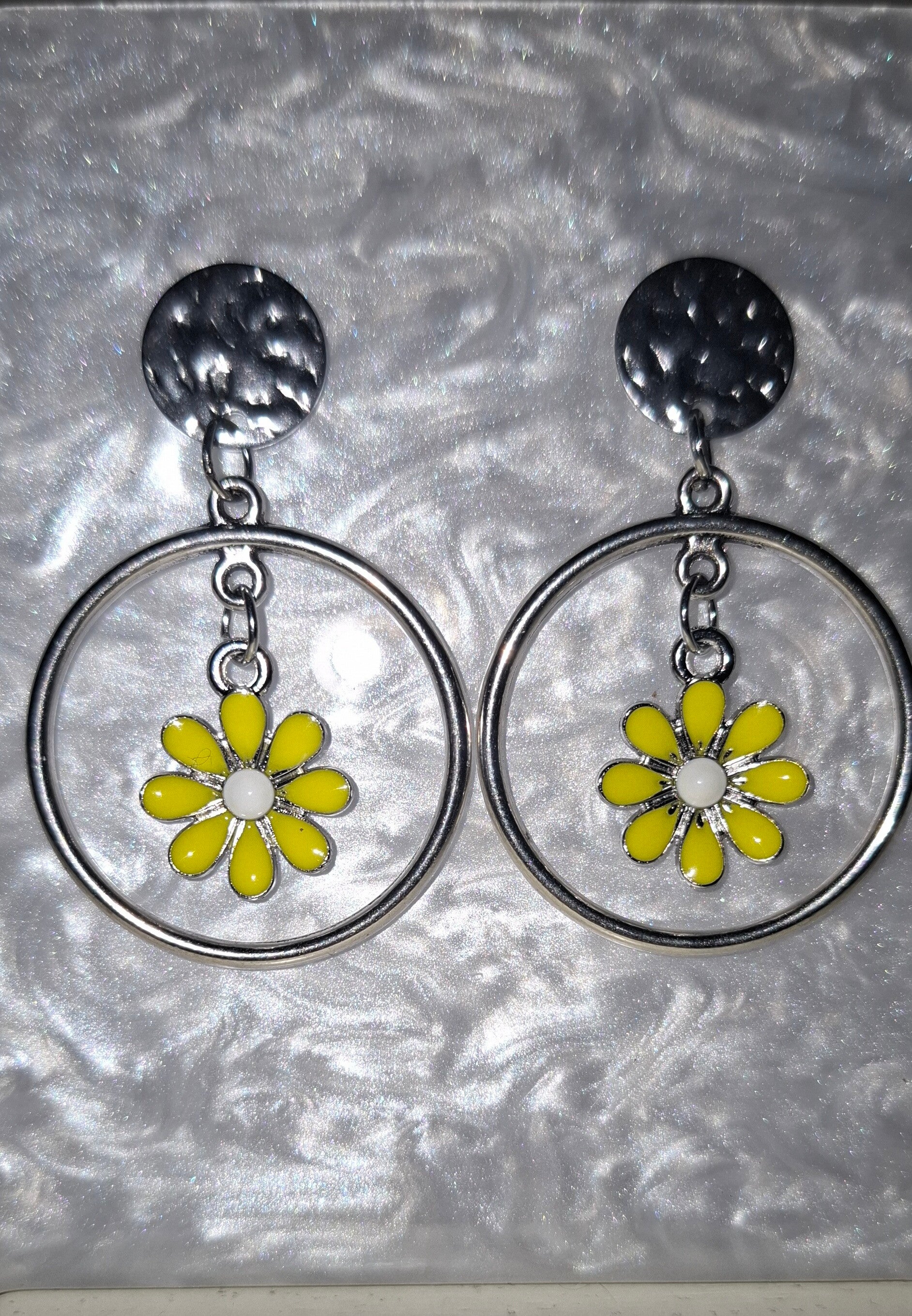 Boucles d' oreilles " yellow "