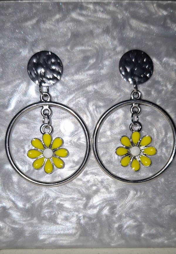 Boucles d' oreilles " yellow "