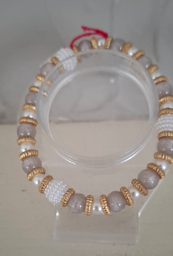 Bracelet blanc nacré