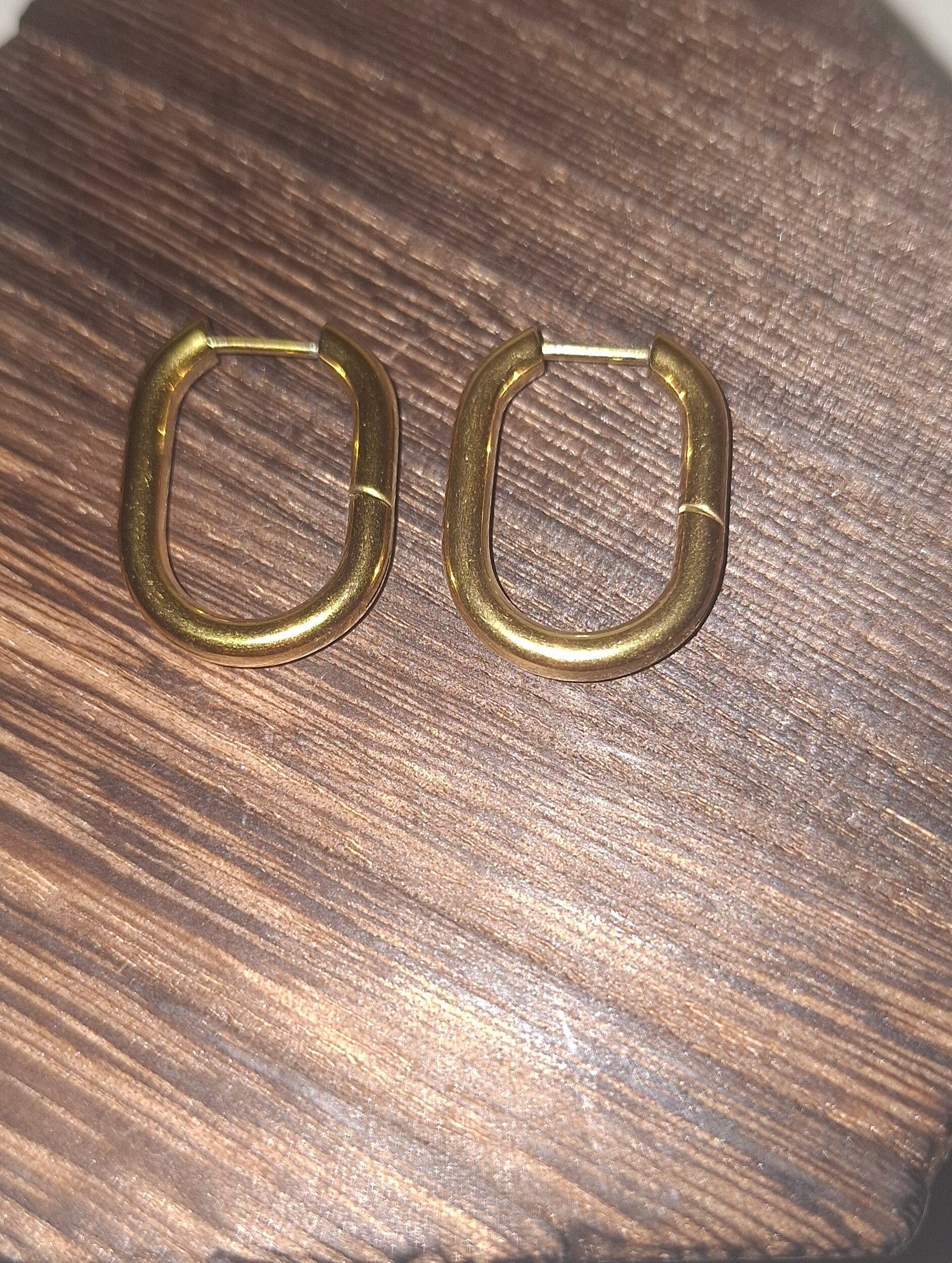 Créoles ovales dorés n*1