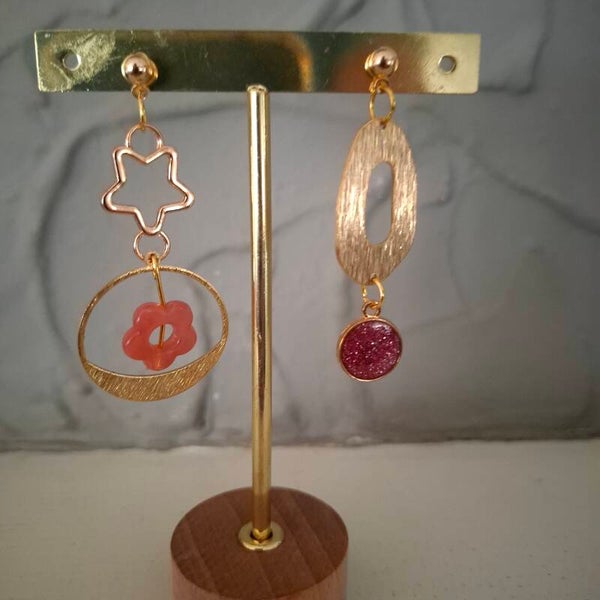 Boucles d' oreilles " ma paillette "