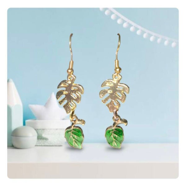Boucles d'oreilles Feuilles.