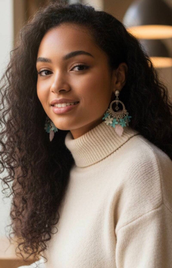 Boucles d'oreilles Éclat Floral Bohème