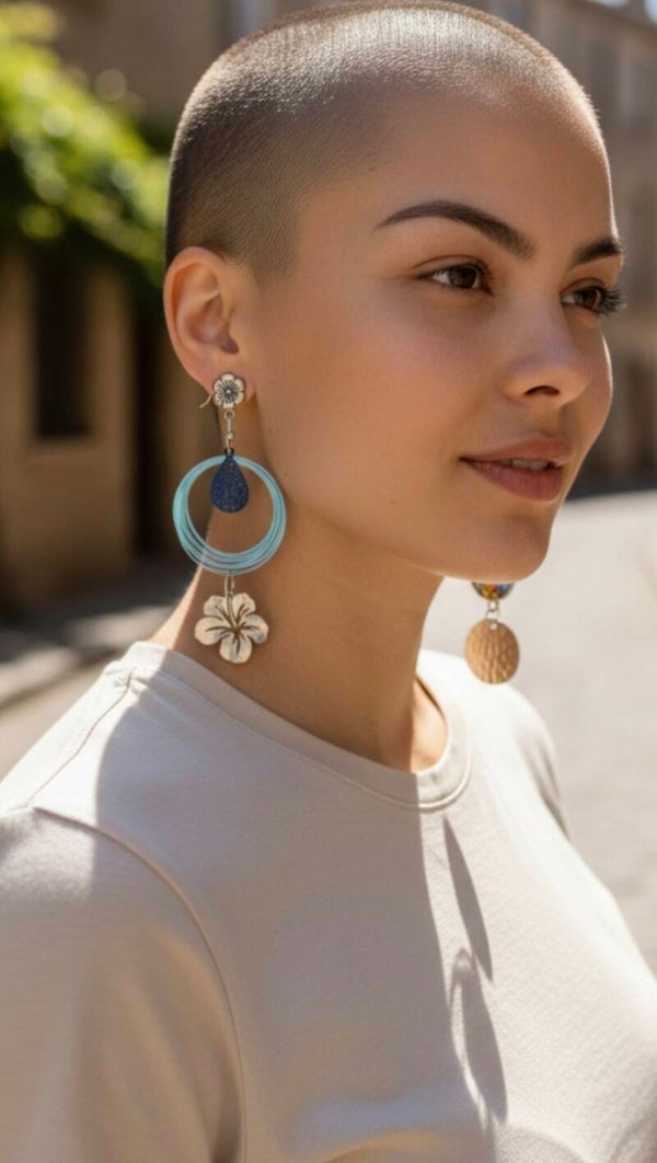 Boucles d'oreilles Turquoise Éclatantes