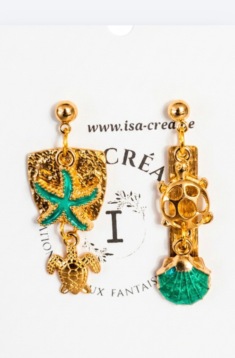 Boucles d' oreilles " Turtels "