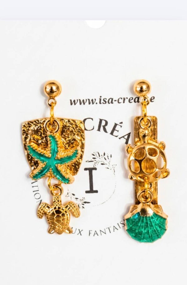 Boucles d' oreilles " Turtels "