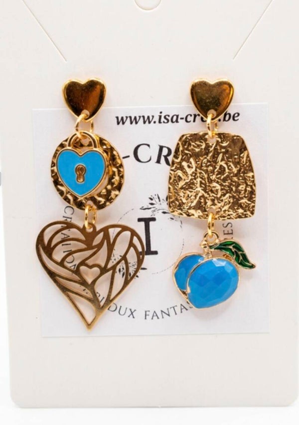 Boucles d' oreilles " love you "