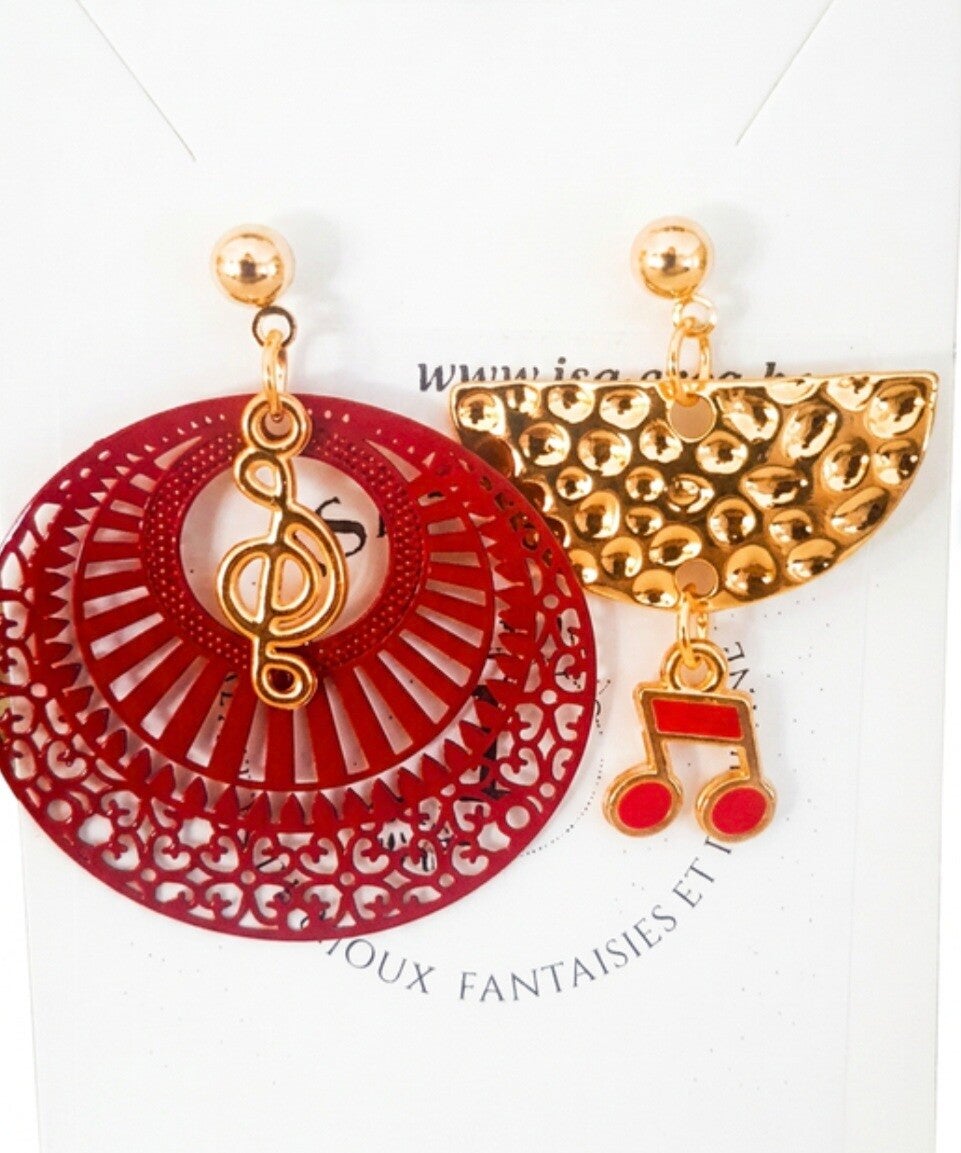Boucles d' oreilles " musique "