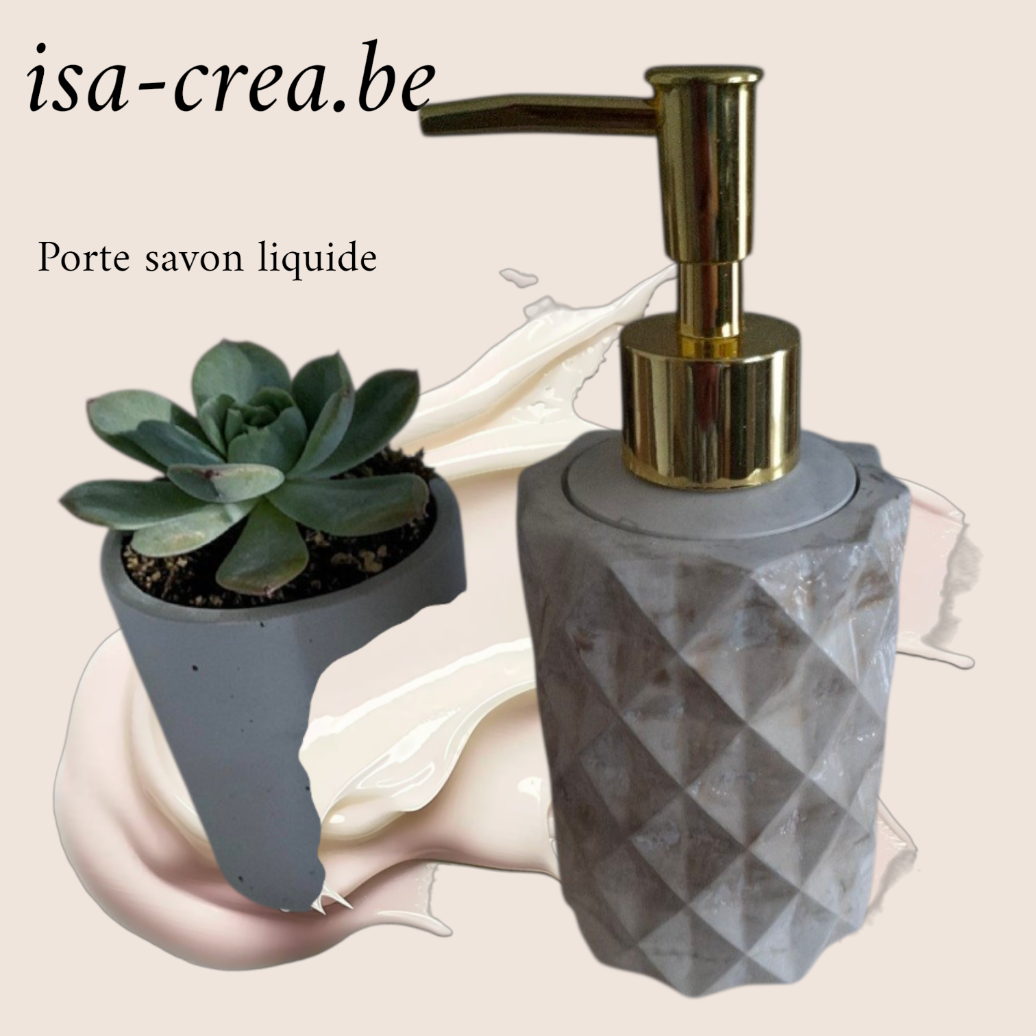 Porte savon liquide à  pompe