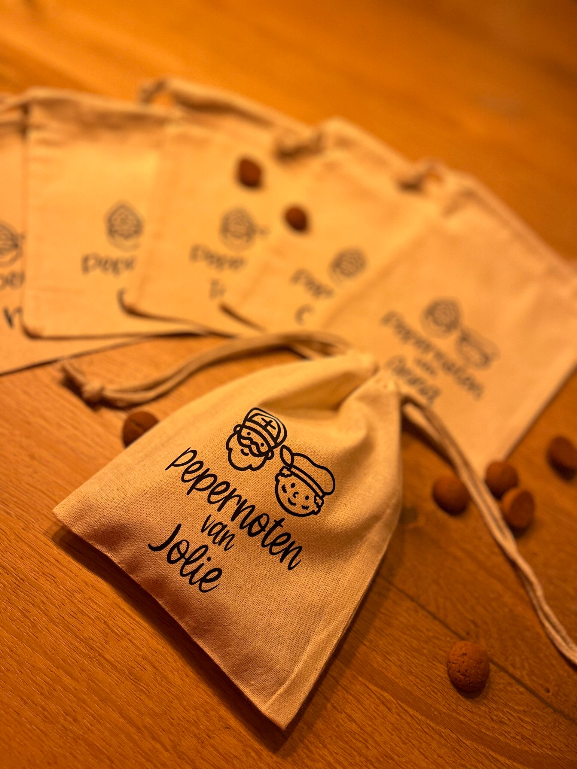 Pepernootzakje met naam
