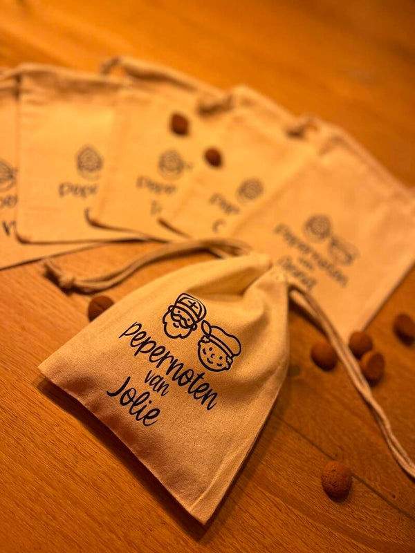 Pepernootzakje met naam