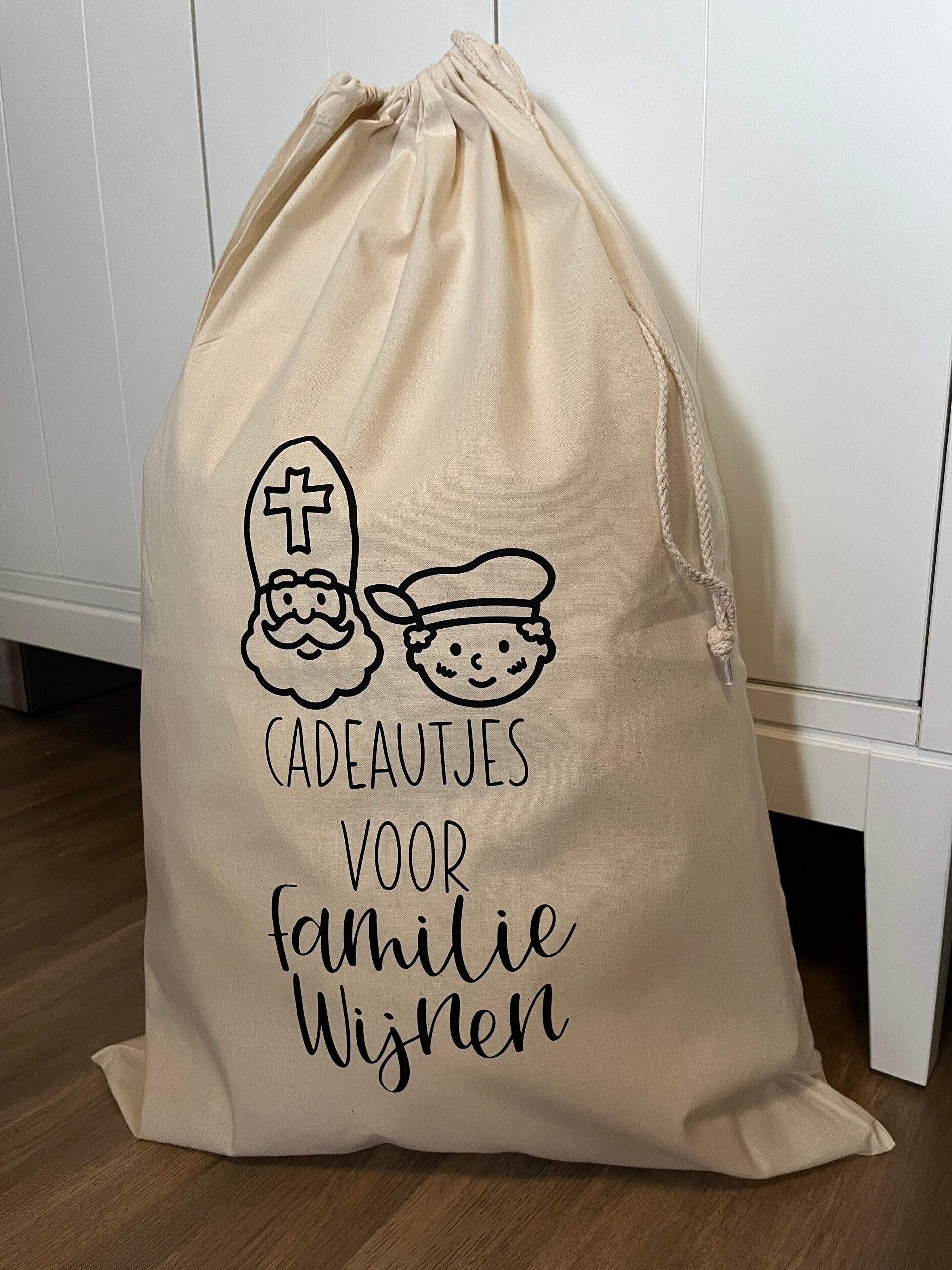 Cadeauzak Sinterklaas met naam