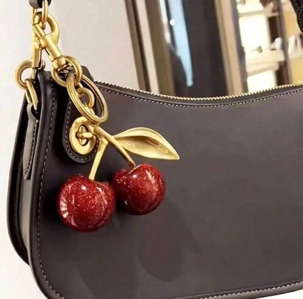 Cherry Kiss Bag Charm 🍒