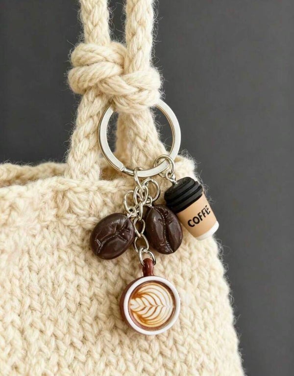 Latte Mood Keychain ☕🤎
