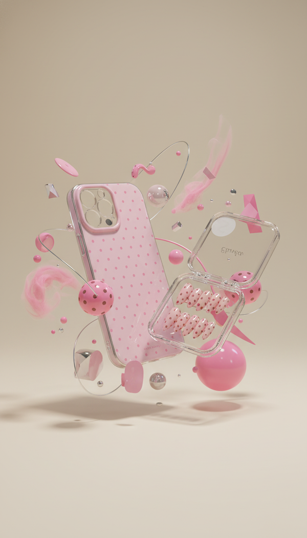 Pink polka