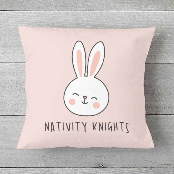 Nativity Easter Bunny Pillow