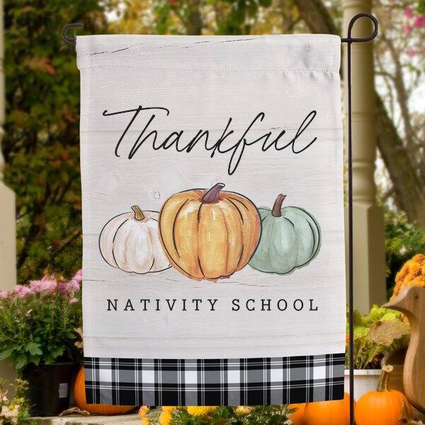 Nativity "Thankful" Garden Flag