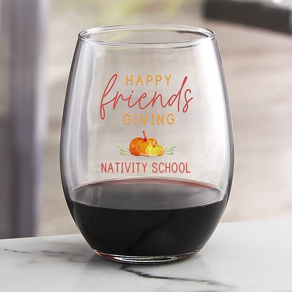 Nativity Friendsgiving Beverage Glass