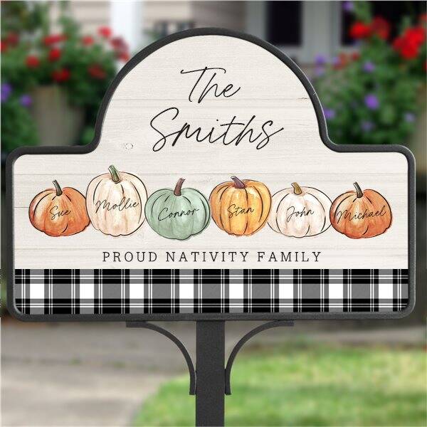 Nativity Family Yard Sign