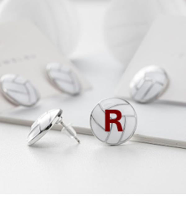 Volleyball Stud Earrings