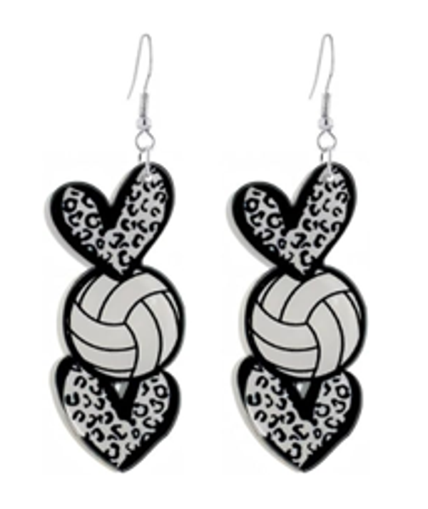 Volleyball Love Earrings