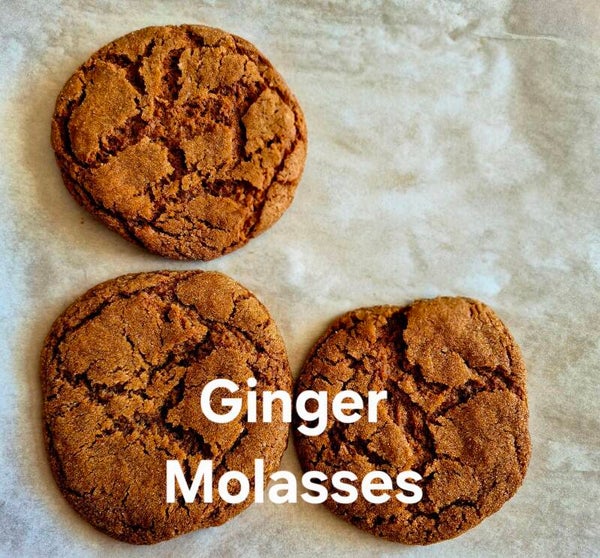 Ginger Molasses Cookies (6(