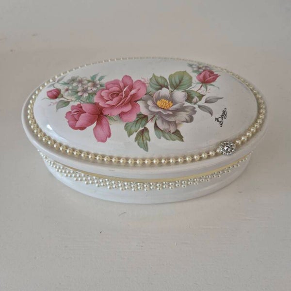 Vintage  Sieradendoos Berger Porcelein