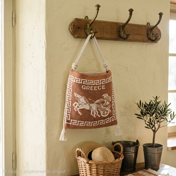 Vintage Grieks Souvenir Tasje Corfu