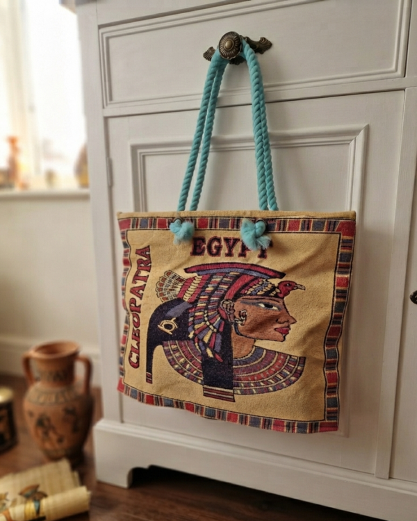 Geweven Totebag Cleopatra-Egypte