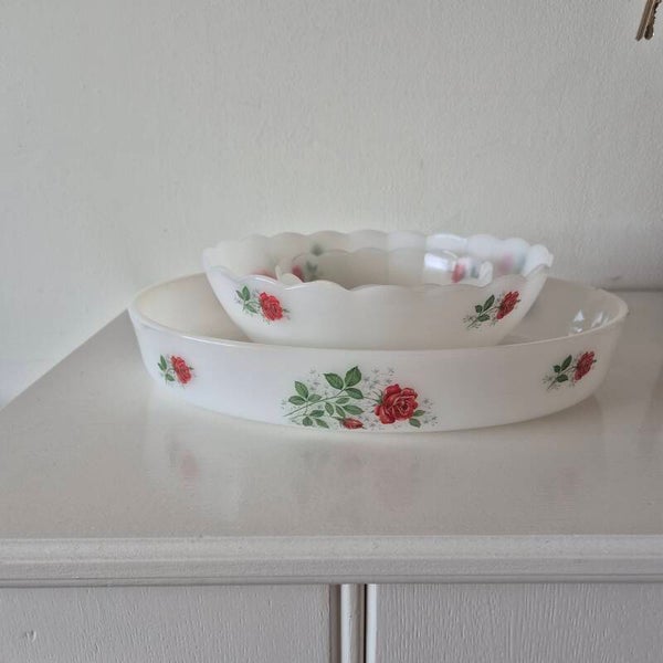 Vintage Arcopal France Schalen , Rose