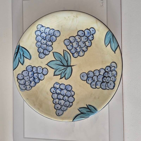 Vintage Fruitschaal Druiventrossen