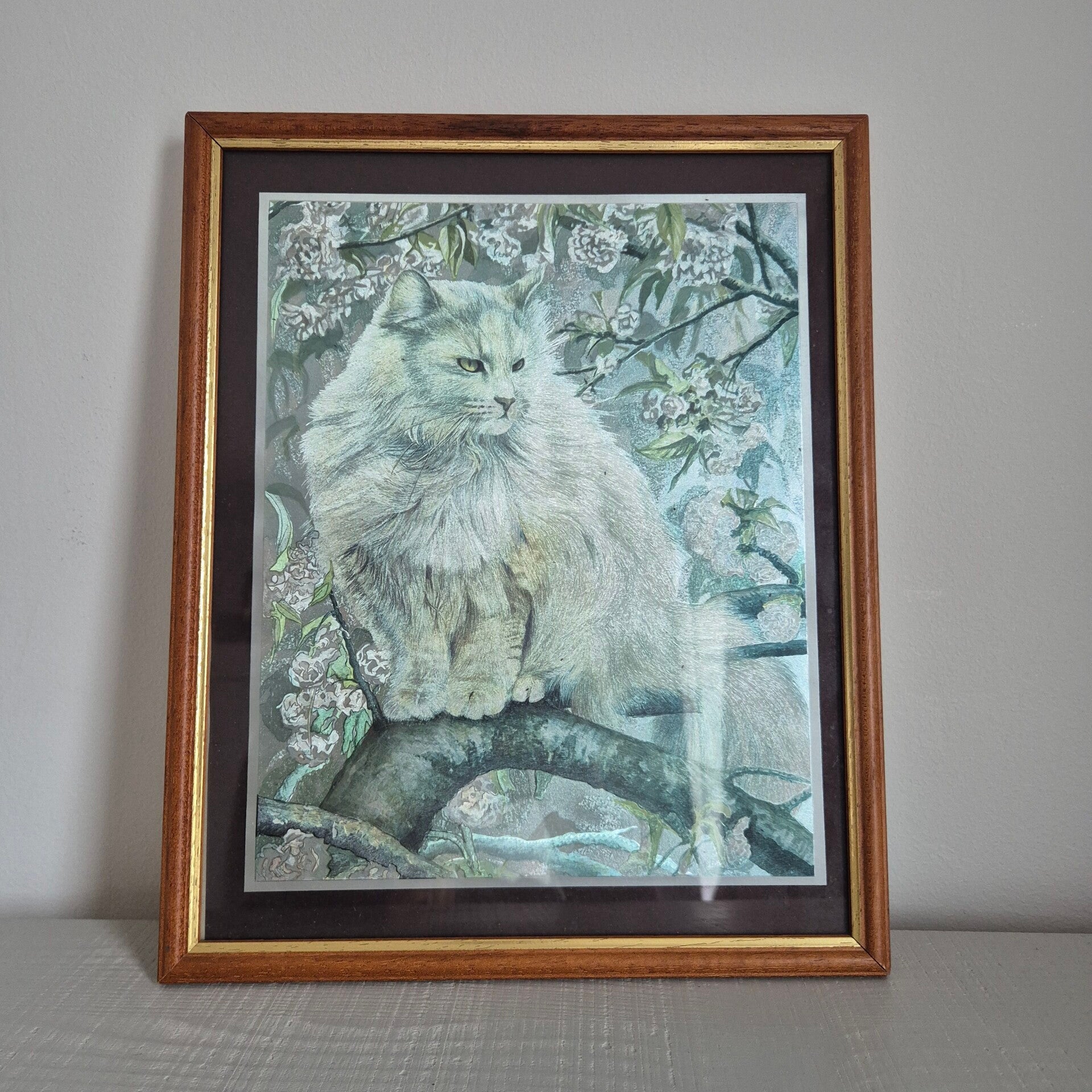Vintage Foil Art "Perzische Kat"