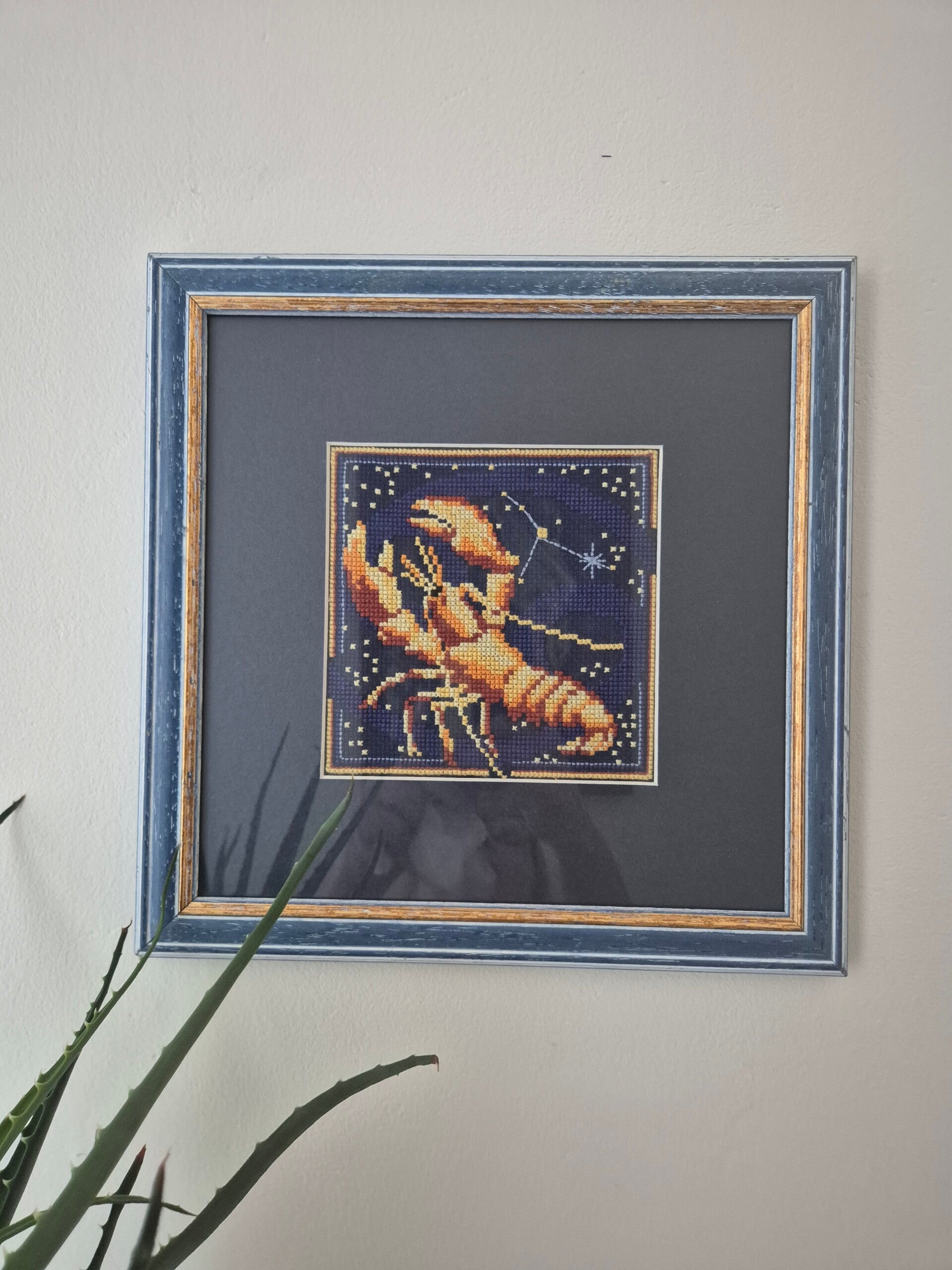 Vintage Borduur Kunst Schorpioen