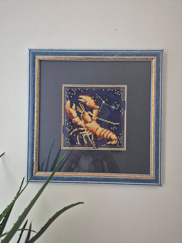 Vintage Borduur Kunst Schorpioen