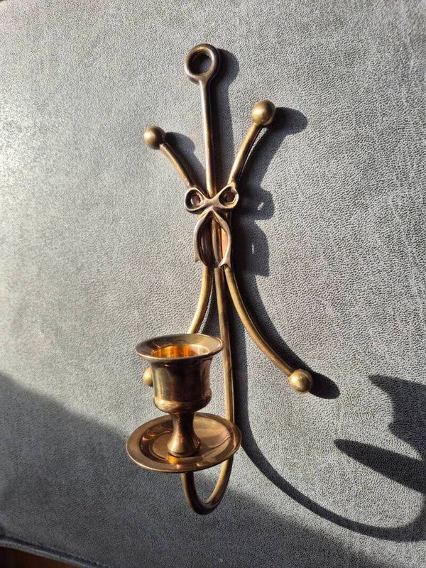 Antieke Art Nouveau Wandkandelaar
