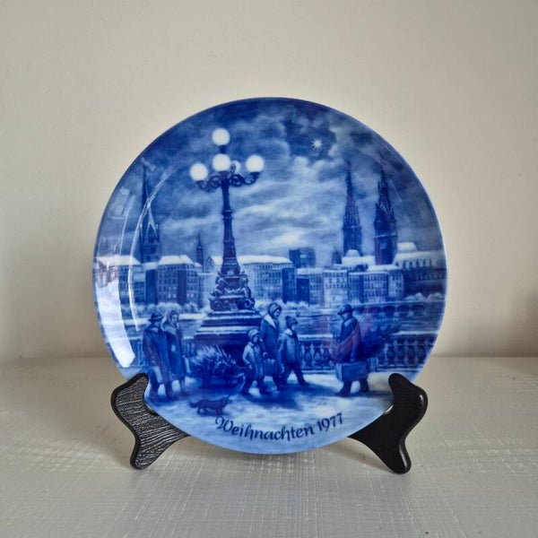 Christmas Eve in Hamburg Wandbord