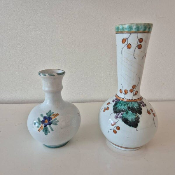 Vintage Set bloemprint vaasjes