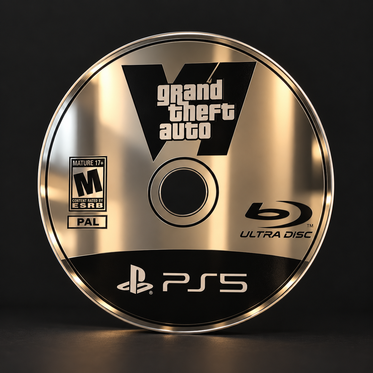 PS5 Retro Game Spiegel 38cm GTA VI