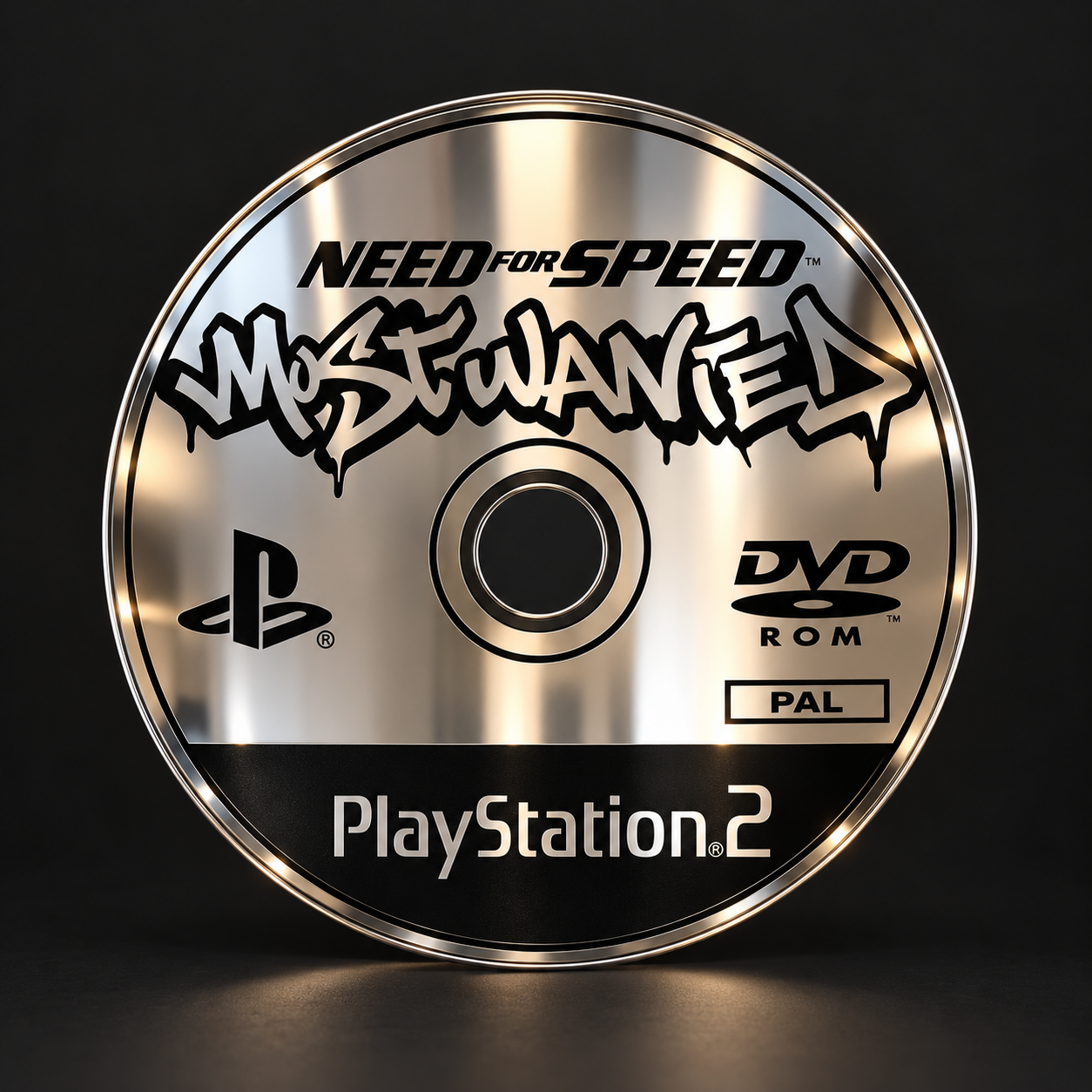 PS2 Retro Game Spiegel 38cm Need for Speed Most Wanted