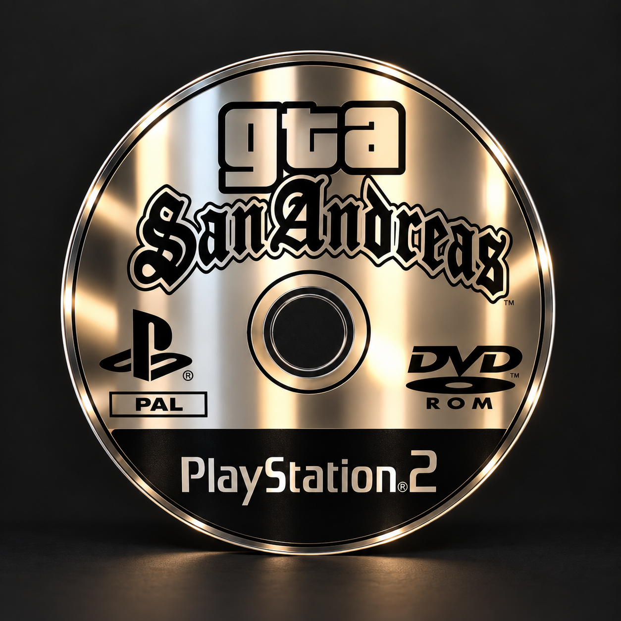 PS2 Retro Game Spiegel 38cm GTA San Andreas