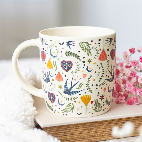 Midnight Bloom Mug - Cream