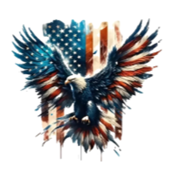 American Eagle & Flag