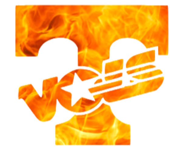 Ope! Flaming Vols Skinny Tumbler