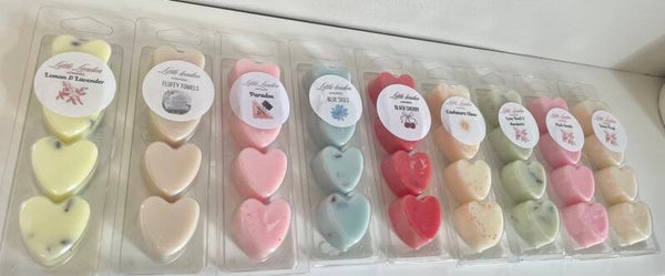 4 Heart Clamshells