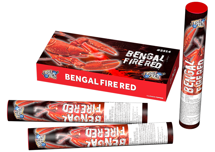BENGAALSE FAKKELS ROOD 3 stuks