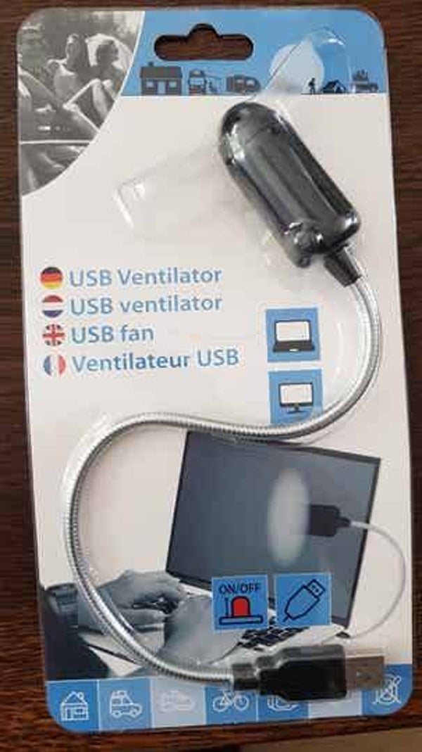 SHI USB Ventilator – Flexibel – Zwart – Compact & Draagbaar