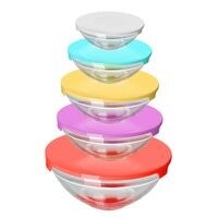 Glazen Voorraadpotten Set – 5-delig – Met Deksel – 130 ml t/m 950 ml – Hygiënisch & Luchtdicht