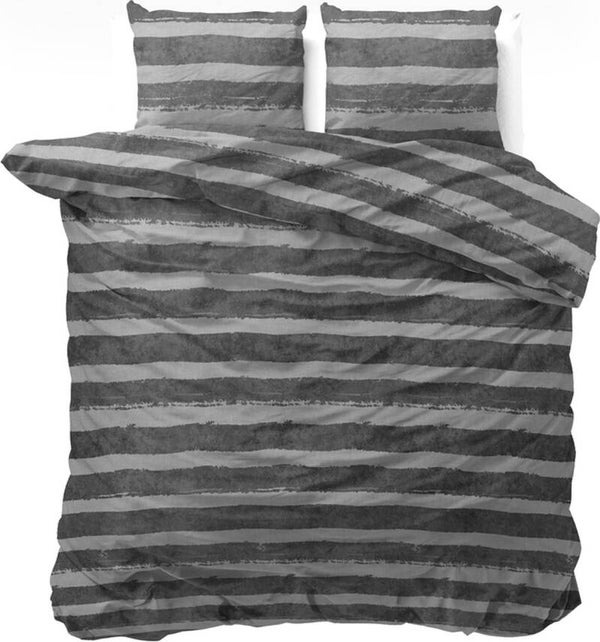 Mari 240/200 Anthracite Dekbedovertrek en Kussensloop Set