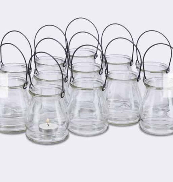 Set van 12 Klassieke Glasvazen